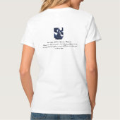 Een kerstboom in donkere indigo t-shirt (Achterkant)