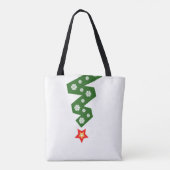Een kerstboom tote bag (Achterkant)