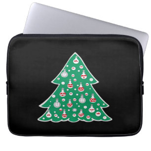 Een Kerstboom Vakantie Design. Klassiek Laptop Sleeve