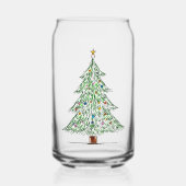 een kerstboombeker blikvorm glas (Voorkant)