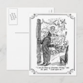 Een kerstcadeau: De gastheer van Kerstmis aanwezig Feestdagenkaart (Voorkant / Achterkant)