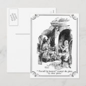 Een kerstcadeau: je wordt gejaagd feestdagenkaart (Voorkant / Achterkant)