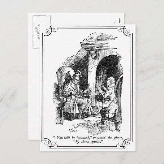 Een kerstcadeau: je wordt gejaagd feestdagenkaart (Voorkant / Achterkant)