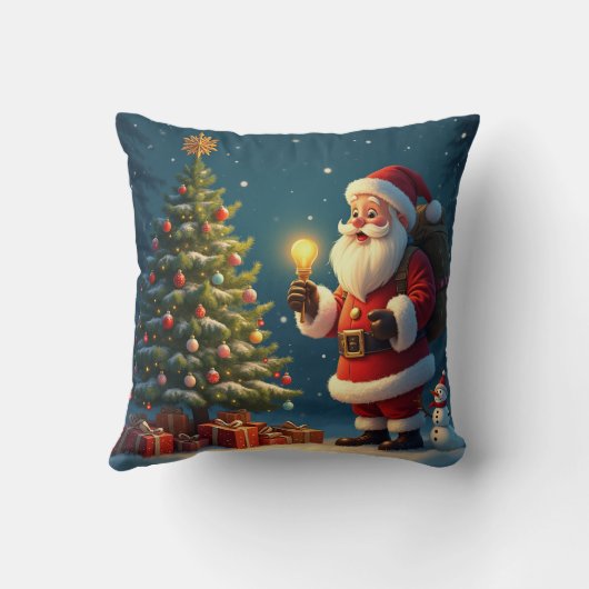 een kerstcadeau kussen (Achterkant)