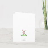 Een kerstcadeau voor Bunny Card Kaart (Achterkant)