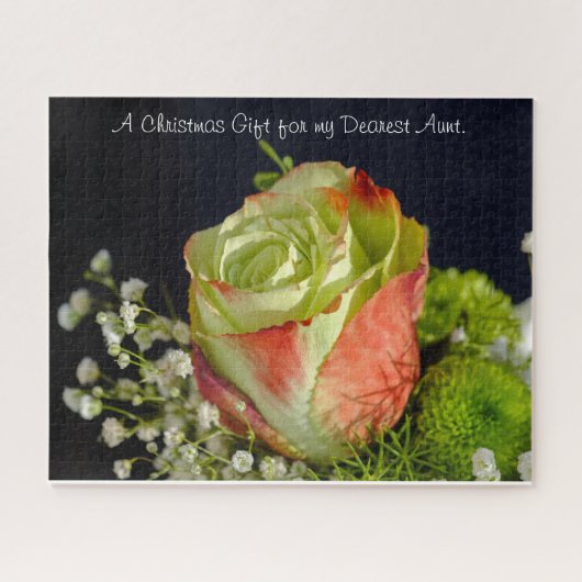 Een kerstcadeau voor mijn tante. legpuzzel (Horizontaal)