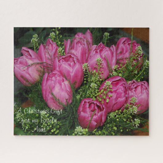 Een kerstcadeau voor mijn tante. legpuzzel (Horizontaal)