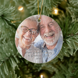 Een kerstcadeau voor uw favoriete persoon Foto Keramisch Ornament