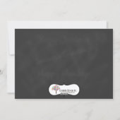 Een kerstcadeaukaart voor Chalkboard Holiday Feestdagenkaart (Achterkant)