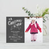 Een kerstcadeaukaart voor Chalkboard Holiday Feestdagenkaart (Staand voorkant)
