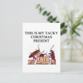 een kerstcadeauontwerp voor sms ' jes feestdagenkaart (Staand voorkant)