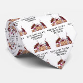 een kerstcadeauontwerp voor sms ' jes stropdas (Opgerold)