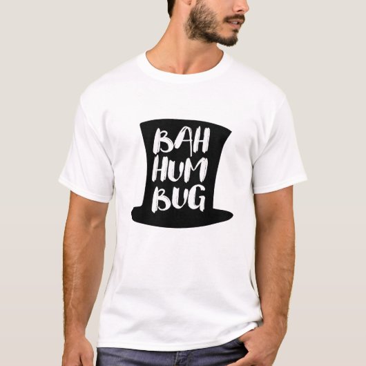 Een kerstcadeautje met Bah Humbug Holiday T-Shirt (Voorkant)