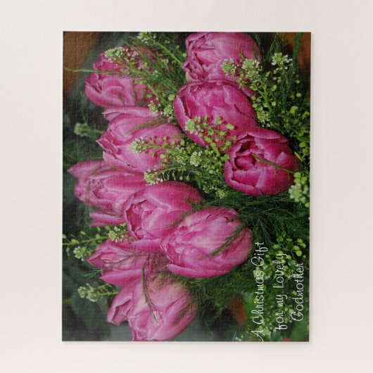 Een kerstcadeautje voor mijn liefdevolle godmoeder legpuzzel (Verticaal)