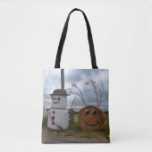 Een kerstCanvas tas uit Farmyard (Voorkant)