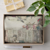 Een kerstcarol A, gebarsten en boistandige groep Tissuepapier (Geschenk)