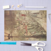 Een kerstcarol Bob Cratchit ging een Slide neer Tissuepapier (Craft)