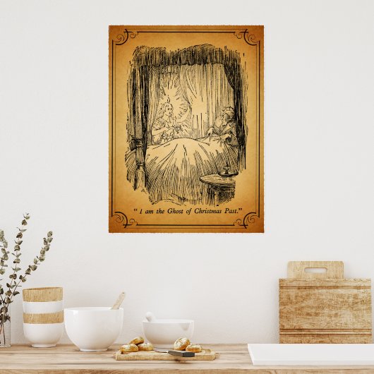 Een kerstcarol: De gastheer van Kerstmis afgelopen Poster (Keuken)