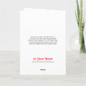 Een kerstcarol Dickens Scrooge Vintage Kaart (Achterkant)