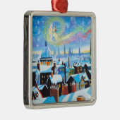 Een kerstcarol met scrolloge en een geest van het  metalen ornament (Rechts)