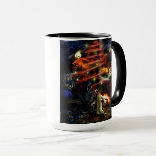 Een kerstcarol-mok mok (Voorkant rechts)