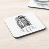 Een kerstcarol-Onderzetter Bier Onderzetter (Linkerzijde)