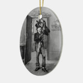 Een kerstcarol: Tiny Tim Keramisch Ornament (Links)