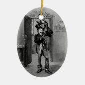 Een kerstcarol: Tiny Tim Keramisch Ornament (Voorkant)