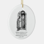 Een kerstcarol-versiering keramisch ornament (Rechts)