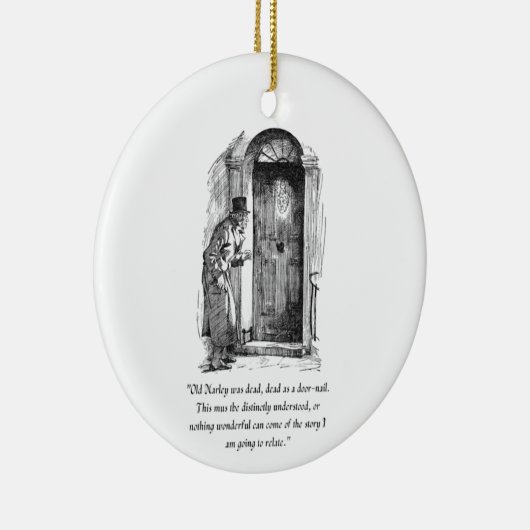 Een kerstcarol-versiering keramisch ornament (Rechts)