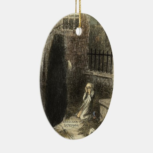 Een kerstcarol-versiering keramisch ornament (Rechts)