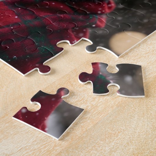 Een kerstchimpansee legpuzzel (Zijkant)