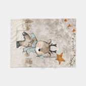 Een kerstdeken is op zoek naar een baby om te wikk fleece deken (Voorkant (Horizontaal))