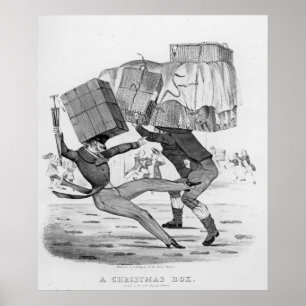Een kerstdoos, 1836 poster