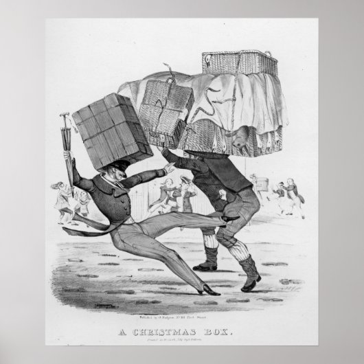 Een kerstdoos, 1836 poster (Voorkant)