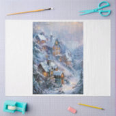 Een kerstdroomdorp tissuepapier (Craft)