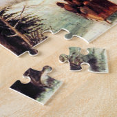 Een kerstfeest George Henry Durrie 1852 Legpuzzel (Zijkant)