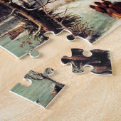 Een kerstfeest George Henry Durrie 1852 Legpuzzel (Zijkant)