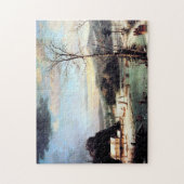 Een kerstfeest George Henry Durrie 1852 Legpuzzel (Verticaal)