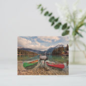 Een kerstfeest in British Columbia Feestdagenkaart (Staand voorkant)