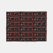 Een kerstfeest in Krampus Fleece Deken (Voorkant (Horizontaal))