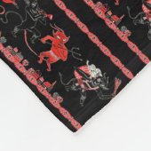 Een kerstfeest in Krampus Fleece Deken (Hoek)