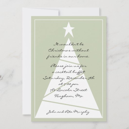 Een kerstfeest! kaart (Voorkant)