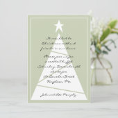 Een kerstfeest! kaart (Staand voorkant)