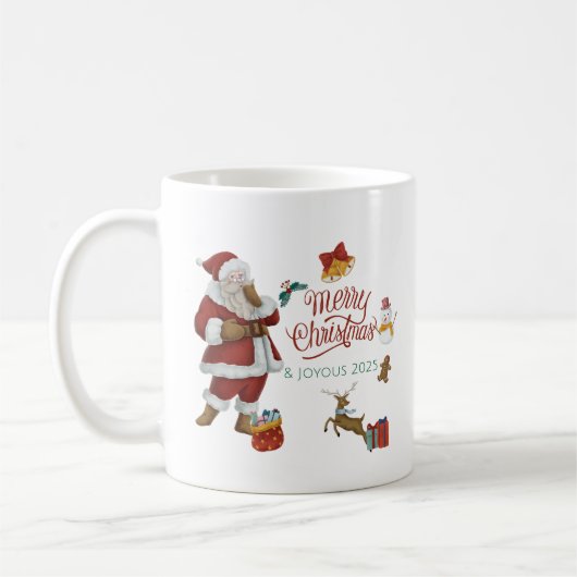 Een kerstfeest koffiemok (Links)