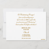 Een kerstfeest op het monogram van Prayer - Cust. Kaart (Achterkant)