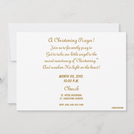 Een kerstfeest op het monogram van Prayer - Cust. Kaart (Achterkant)