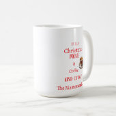 Een kerstfilm en warme koffie soort dag koffiemok (Voorkant rechts)