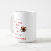 Een kerstfilm en warme koffie soort dag koffiemok (Voorkant links)