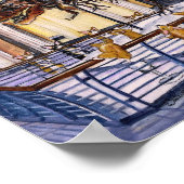 Een kerstfoto van Corgi Bodacious Bone Bonanza Poster (Hoek)